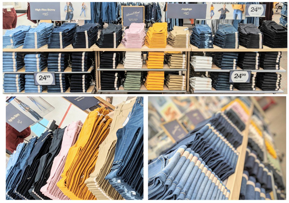 evan_cromwell's tweet photo. Guests are finding their perfect fit at  #T1944's Universal Thread High Rise Denim Destination 👖 💙

@trinadyalyssa8 @jakegreer_17 @KevinKaminski10 @JulieEnglar 

#D129 #G194 #R100 #targetstyle https://t.co/Bx93DlpDsm