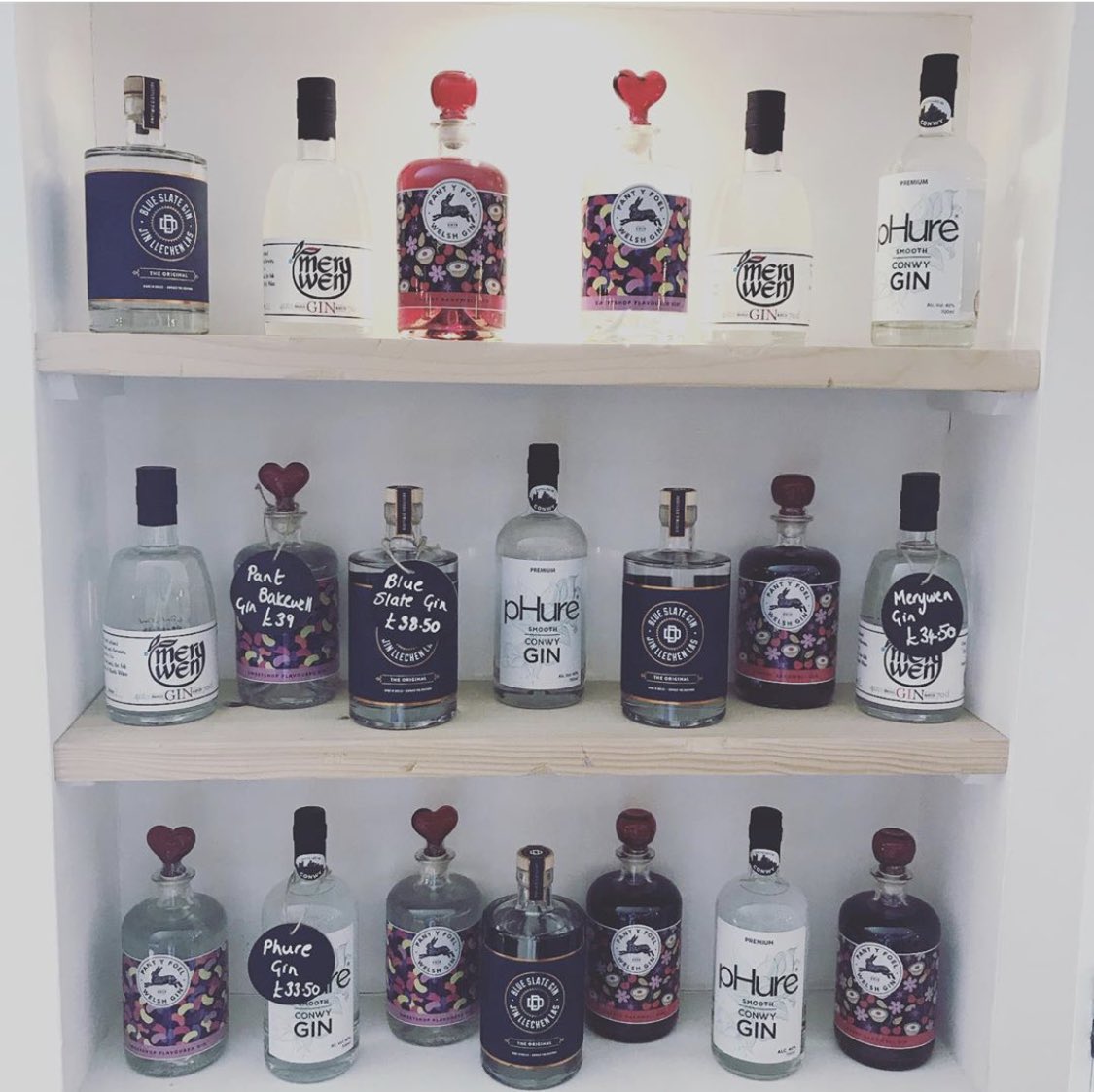 We now stock some amazing welsh gins for sale by the bottle ......  merywengin <a href="/y_foel/">Pant Y Foel Gin</a> @Dinorwigdistil. Perfect gifts or just to enjoy at home!!