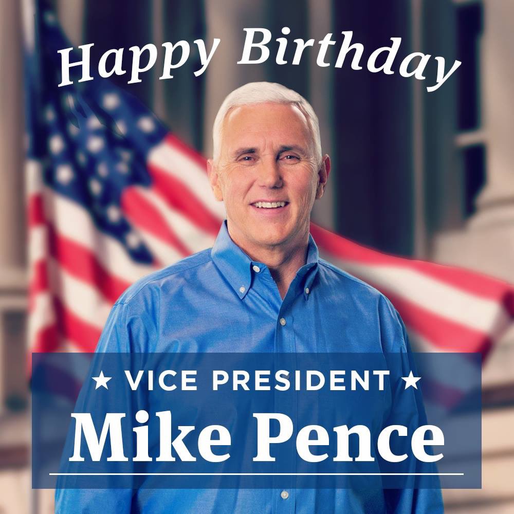 Wishing a Happy Birthday to one of the best- Mike Pence! 