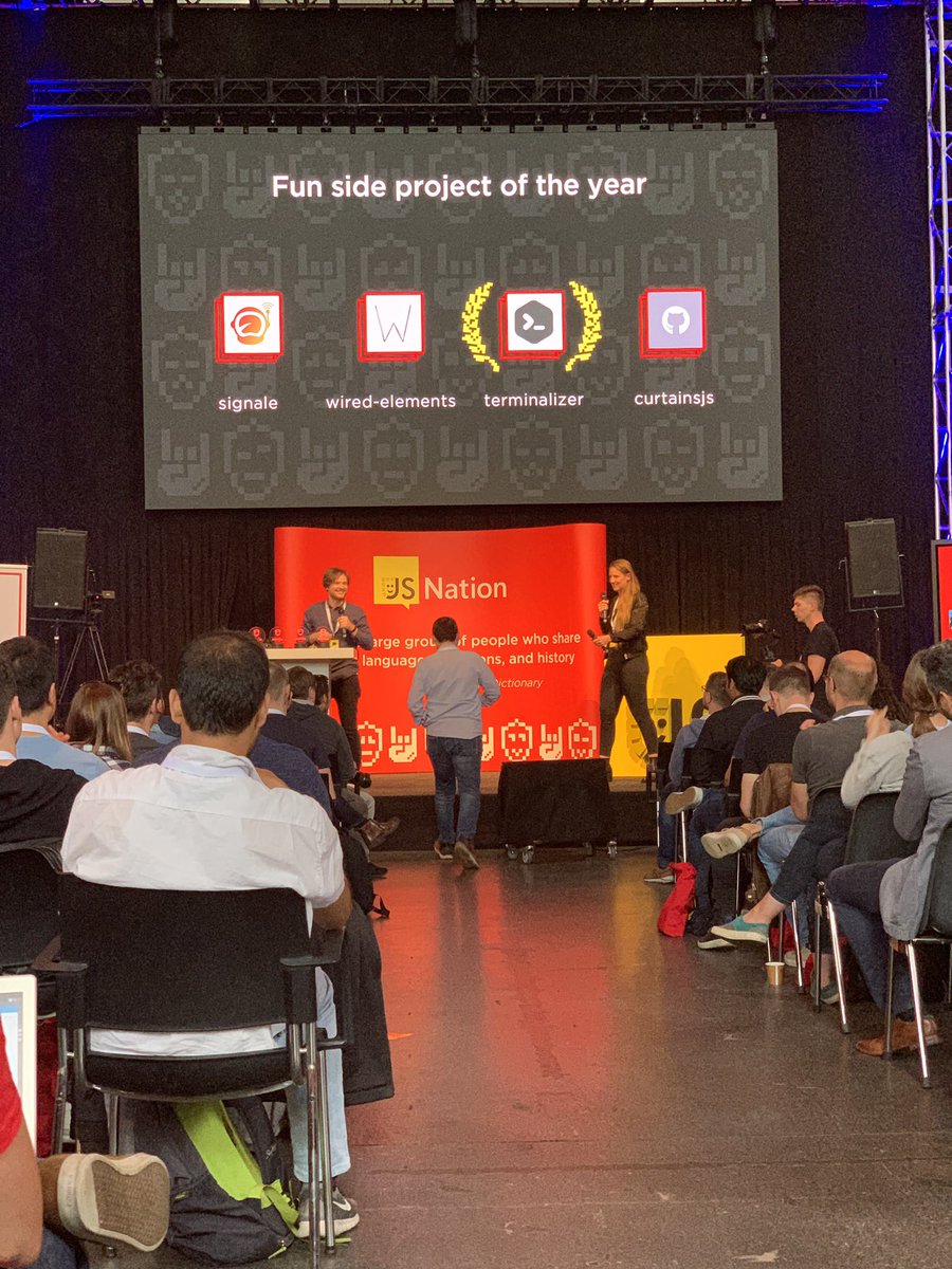thejsnation's tweet image. .@terminalizerjs is the winner in the &apos;Fun side project of the year&apos; category of #OpenSourceAwards!