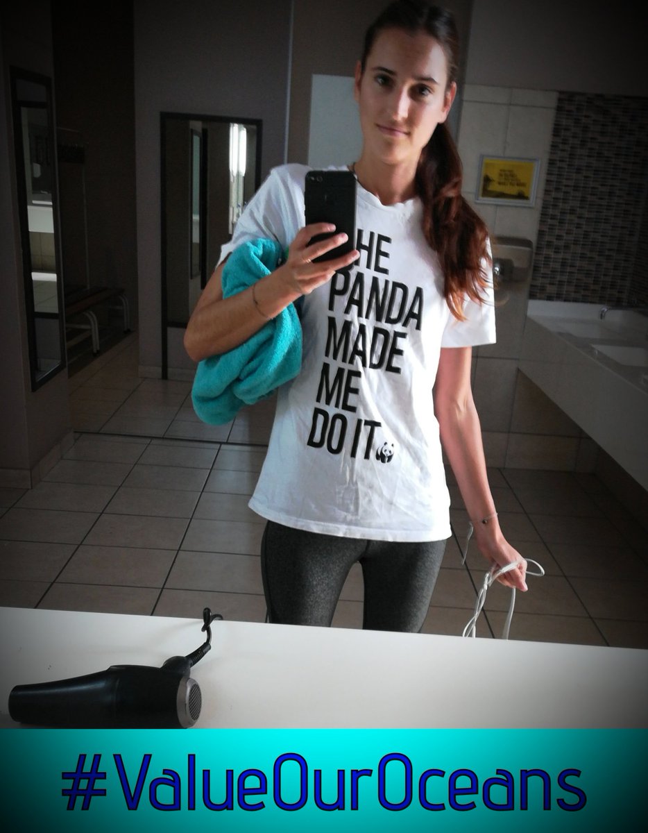 adrimeyer91's tweet photo. Raising awareness and educating others is the key to conserving our natural resources. This shirt from @WWFSouthAfrica is always a conversation starter. Today at the gym, I was able to encourage others to #ValueOurOceans
#ThePandaMadeMeDoIt
@2OceansAquarium @WWFSASSI https://t.co/UjG9826j4u
