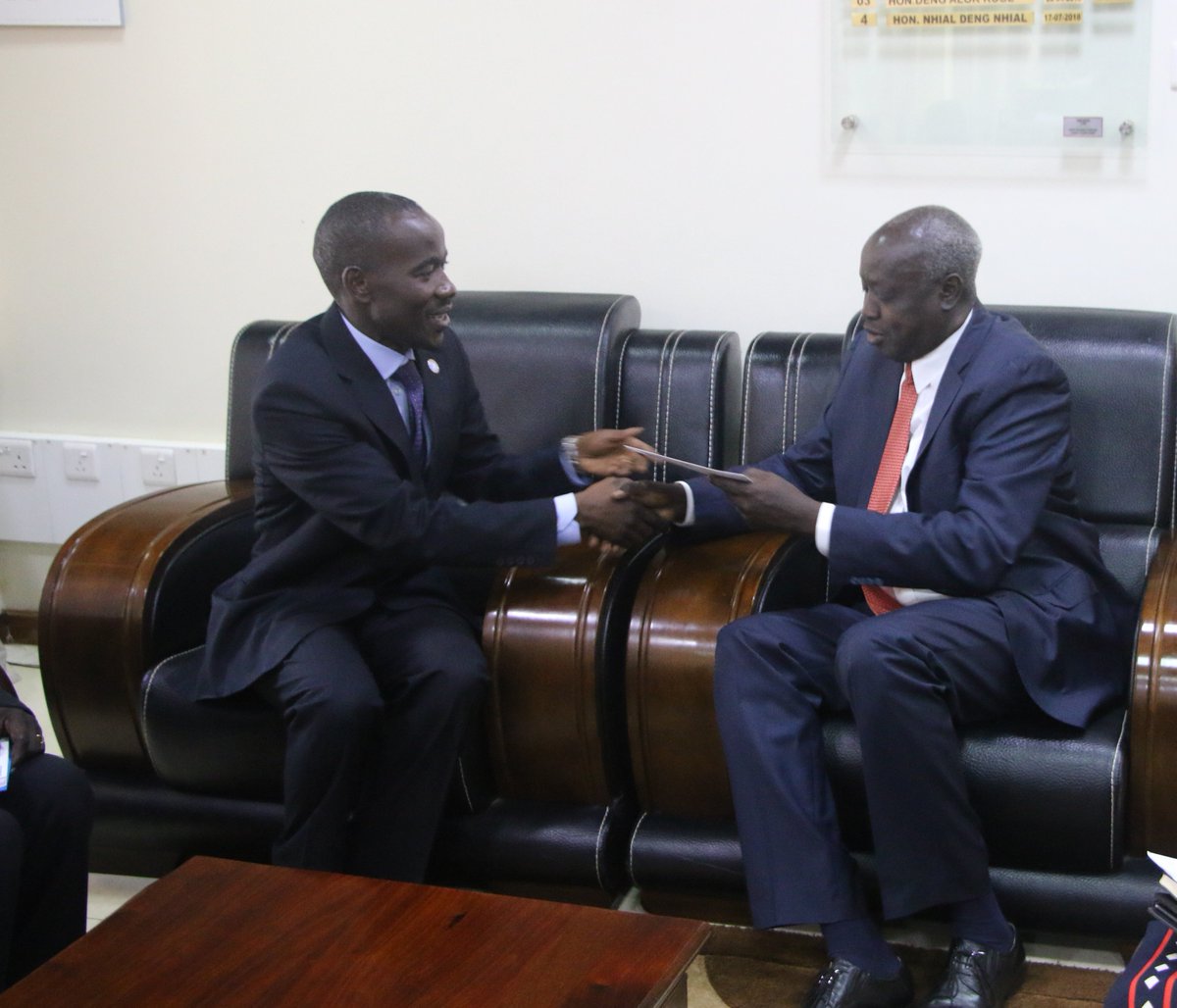 FAOSouthSudan's tweet image. Our Representative, Meshack Malo, today presented his credentials to the Minister of Foreign Affairs of #SouthSudan