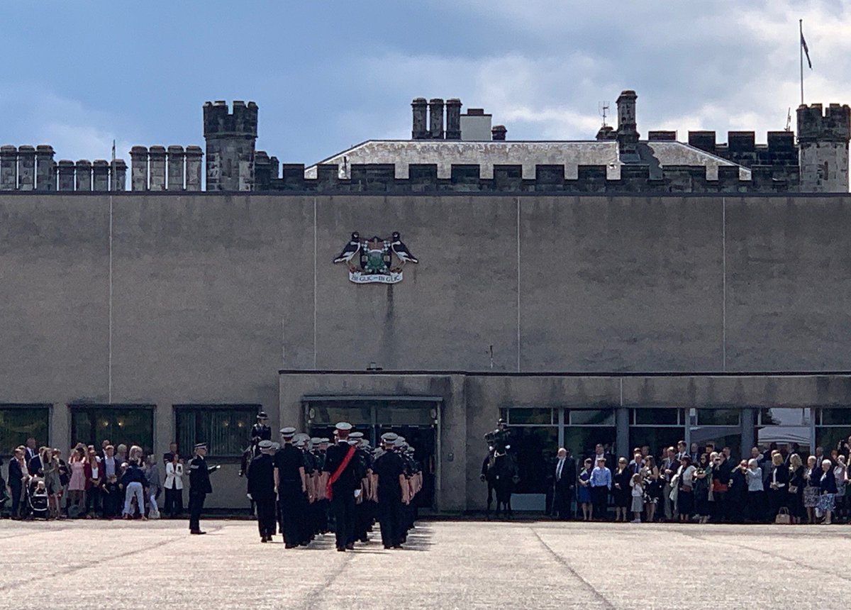PSOSCollege's tweet photo. As we say farewell to PTD Course 02/19 we are grateful for a lovely sunny day for their pass out parade and are already looking forward to welcoming them back on future course.  Haste ye back! If you would like to follow in the footsteps of many before you... #wearerecruiting https://t.co/cx0NQaNWnI