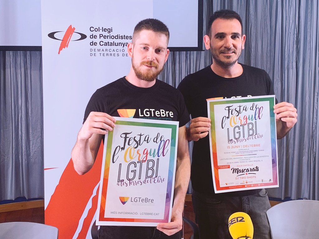 🌈 Aquí teniu el cartell de la Festa de l'Orgull #LGTBI a #TerresDelEbre Rua,manifest,penjada de bandera, música i molta festa i reivindicació!
Us esperem a #Deltebre dissabte 15 de juny a de les 19.30h.T'ho perdràs? #OrgullEbre #28J #OrgullLGTBI #Stonewall #prouLGTBIFòbia