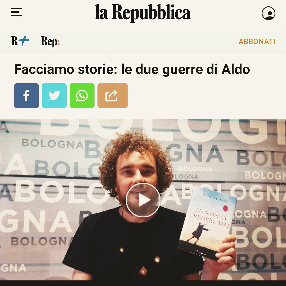 ajmarchi's tweet photo. Siamo su @rep_bologna
📺 E fra poco su @audible_com

https://t.co/RHMHt1ZGwl

#tunoncicrederemai
---> https://t.co/hkzZF7WFOZ

#bologna #libromania #libro
#libridaleggere #booklover #bookblogger #bookaholic #bookaddicted #bookporn #booklicious #librichepassione #libreria https://t.co/1ndCsPRftU