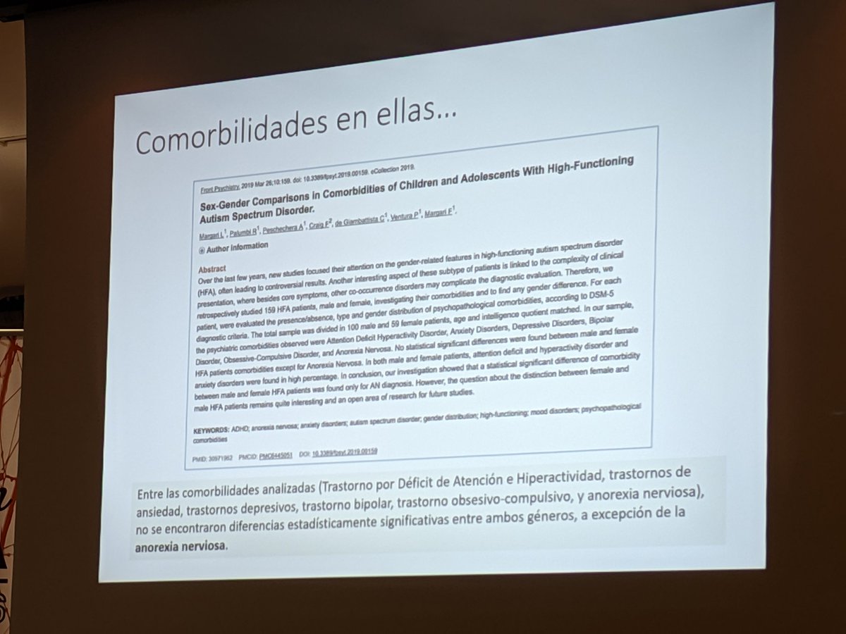 Daniel Millán López 🧠 Ψ (@dmillanlopez) on Twitter photo ¿Sorpresa? 23% de las chicas con #anorexia cumplen criterios de #TEA. Se habla de la anorexia como el perfil oculto de un TEA en mujeres. #jornadaCEPAMA <a href="/cepamaTEA/">CEPAMA Mujeres Autistas</a> #autismo #Asperger ¿Sorpresa? 23% de las chicas con #anorexia cumplen criterios de #TEA. Se habla de la anorexia como el perfil oculto de un TEA en mujeres. #jornadaCEPAMA <a href="/cepamaTEA/">CEPAMA Mujeres Autistas</a> #autismo #Asperger