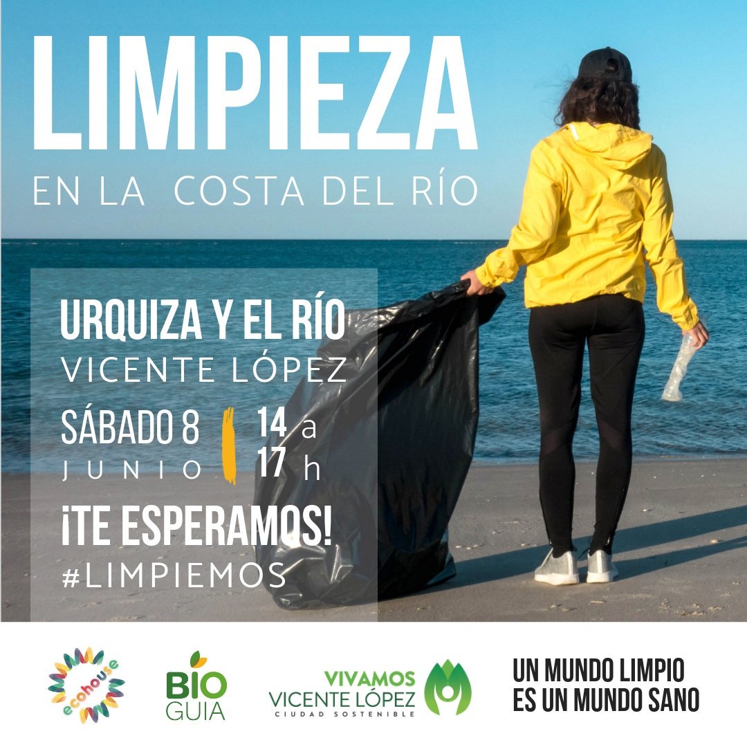 UNE_consulting's tweet photo. Necesitamos muchas manos! 
Mañana 8 de Junio a las 14 hs. @Labioguia y Ecohouse limpiaran la Costa de Río, todos los voluntarios son bienvenidos! #Limpiemos https://t.co/KquAH1IRZx