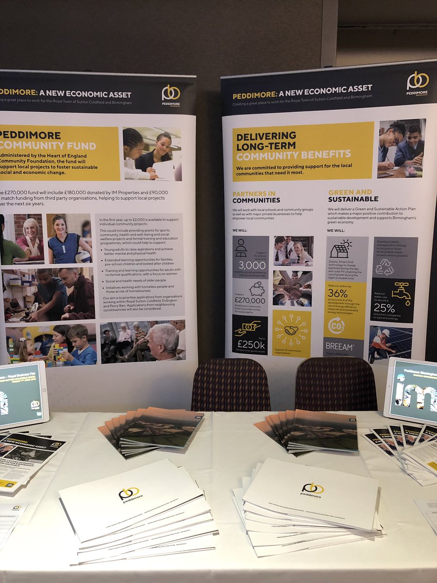 IMProps's tweet photo. Great to meet local businesses today at the Royal Business Fair & to talk to them about our plans for #Peddimore with a presentation from @DavidSmith_Plan #buylocal #engagement #RoyalBizFair https://t.co/Gs6BGjY1ie