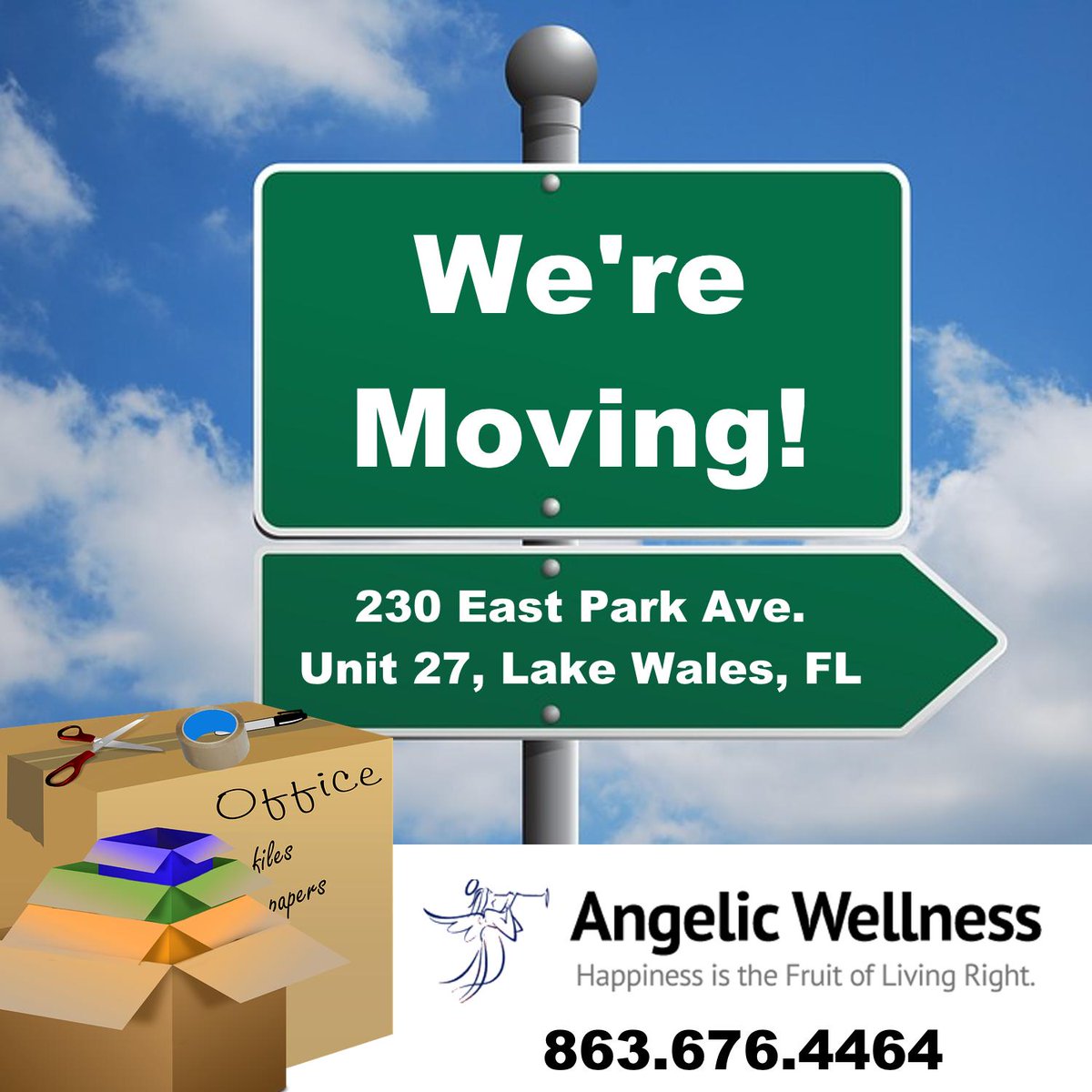 AngelicChiro's tweet photo. BIG NEWS!! We’re moving the office to Lake Wakes! Stay tuned for our Grand Opening date. #herewecome #newofficenumber https://t.co/3D4PT47Fw4