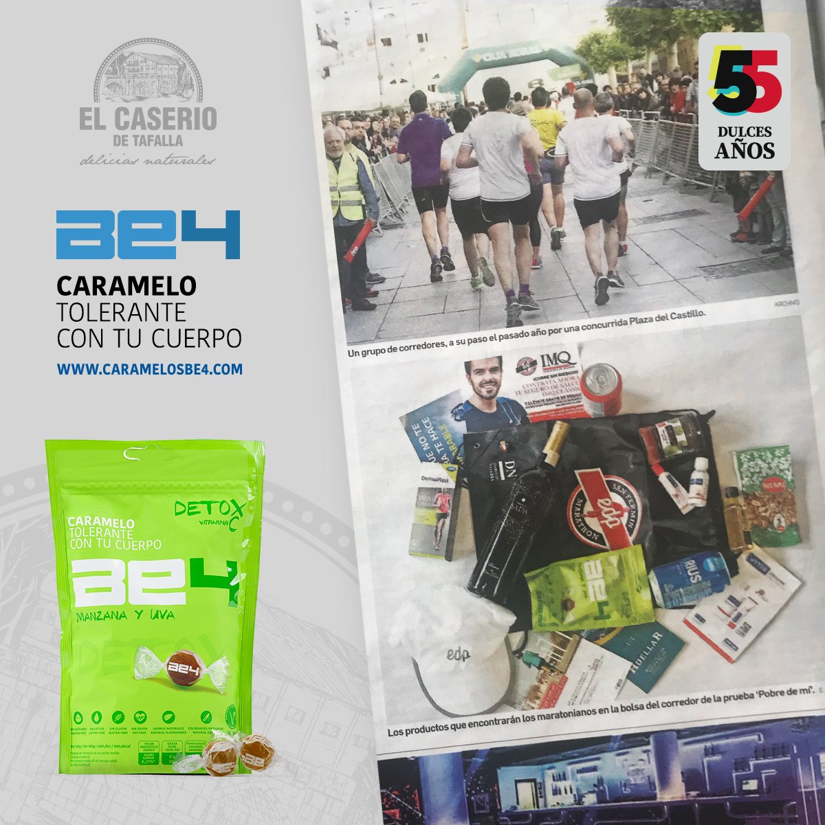 elcaserio_'s tweet photo. ¿Preparado para la @sferminmarathon ? Nosotros sí!!! Dorsales, ropa cómoda, buena hidratación... y los BE4, los caramelos que te darán la energía necesaria para superar la prueba!! 💪💪 Ánimo y suerte a todos los participantes :) #caramelos #EdpSFM19 #sanferminmarathon https://t.co/ehW1ghb0iS