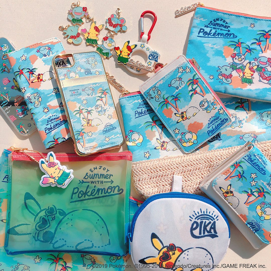 ポケモンセンターnakayama ポケモン イッツデモ 19 コラボ 第8弾の商品写真です ピカチュウ みずタイプ ポケモンとともに夏を楽しもう Its Demo イッツデモ から ポケモン オリジナルアイテム発売 T Co Loygysrwsu T Co V1gkase7ok