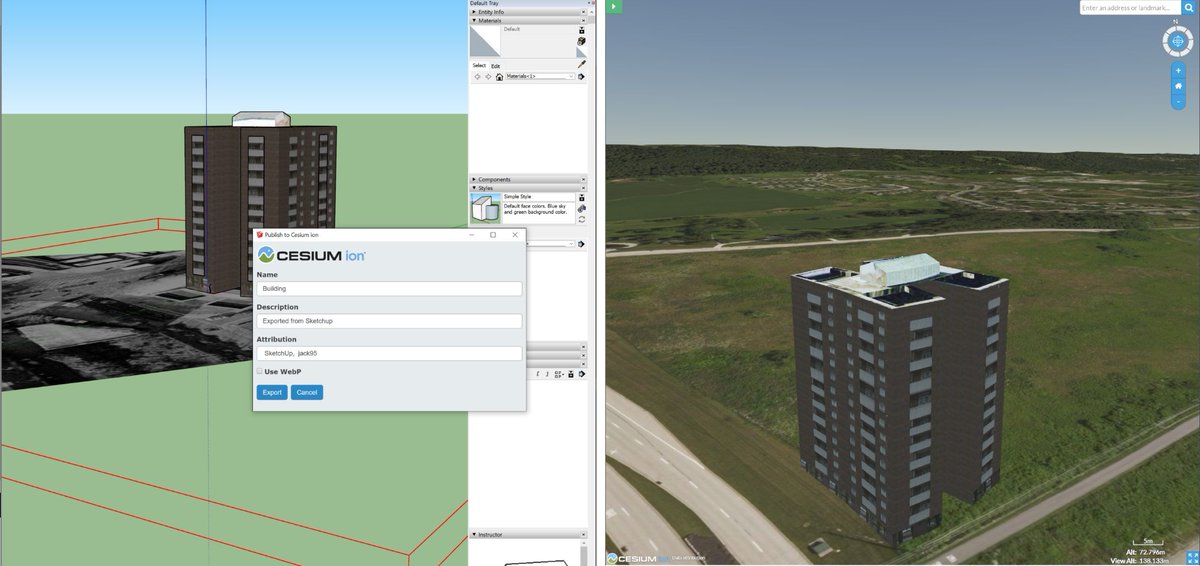 WHITELABELAR's tweet photo. RT CesiumJS: Easily publish SketchUp models as #3DTiles with the new Cesium ion SketchUp extension!
https://t.co/dEAmd2q7di https://t.co/tme9bxkW66 - LexUnity #WhiteLabelAR