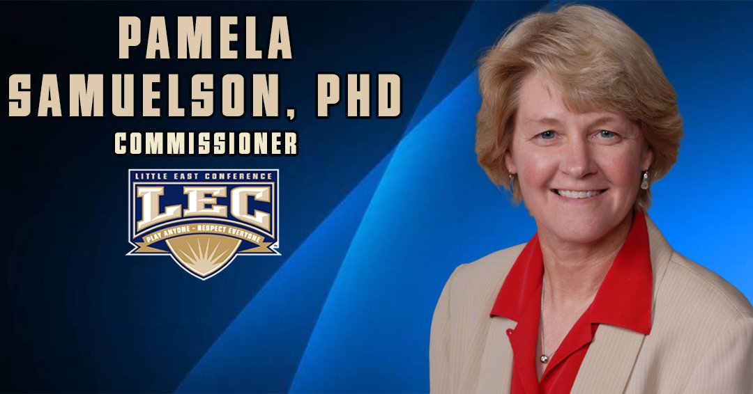 LittleEastConf's tweet photo. Pamela S. Samuelson, PhD Named Next Commissioner of Little East Conference #NCAAD3 @NCAADIII @NCAA https://t.co/52ef93tjIB https://t.co/KrKoe8O48y