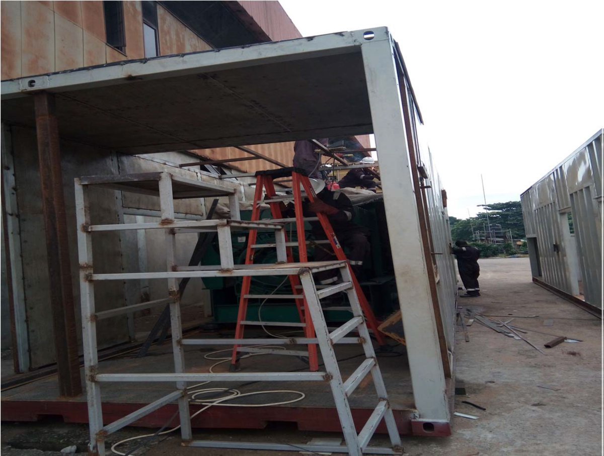 Benikoind's tweet photo. 1.75MW Gas generator containerized fabrication. #generatorcanopies https://t.co/glSNmt5WQK