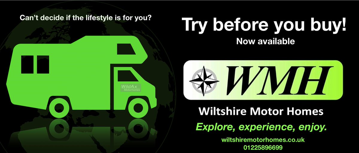 wmhuk's tweet photo. Undecided if motorhoming is right for you, then why not try our Try Before You Buy scheme.
This service allows you to see if motorhoming suits your needs, and helps with making sure you purchase the right style of motorhome.
For more information please call 01225 896699 https://t.co/FU0iQxmmhu