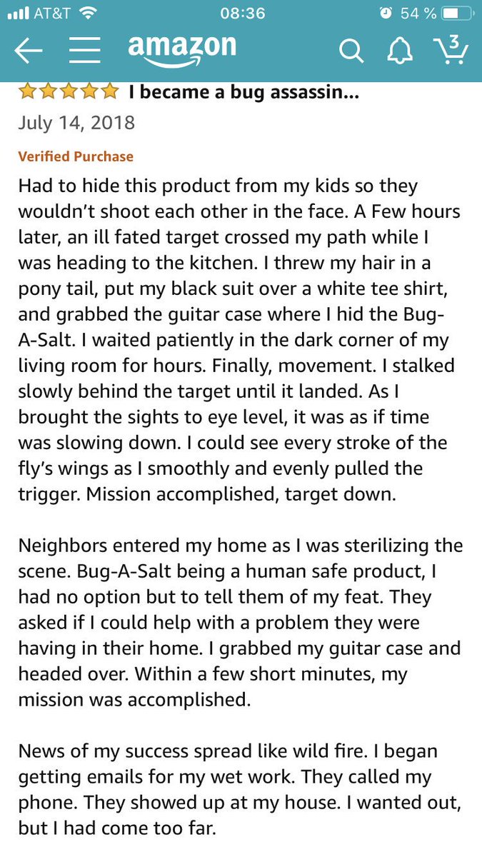 _chris_jackson's tweet photo. I wish every top review on amazon was like this https://t.co/6g8uTuWEBF