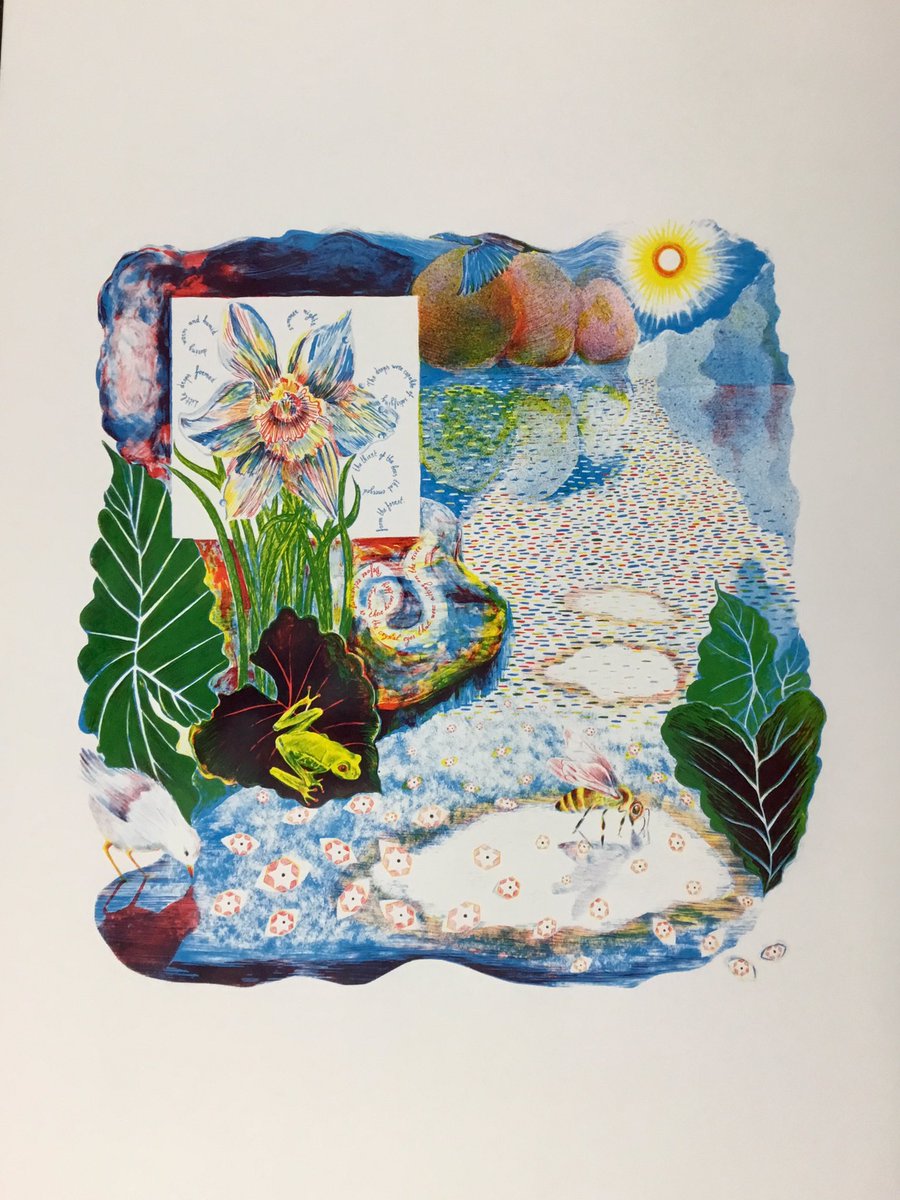 LNzitrone's tweet photo. Privet view tonight at Arnolfini 6-9 pm ✨
MA Printmaking final exhibition
Here is a image from my latest #print ‘Crystal eyes’
The exhibition continues daily from 8th-12th June.
@Arnolfini @uwe
#mamdp #screenprinting #lithography #printmaking #artistsbook #zitroneprintmaking https://t.co/6YbRKFVwpB
