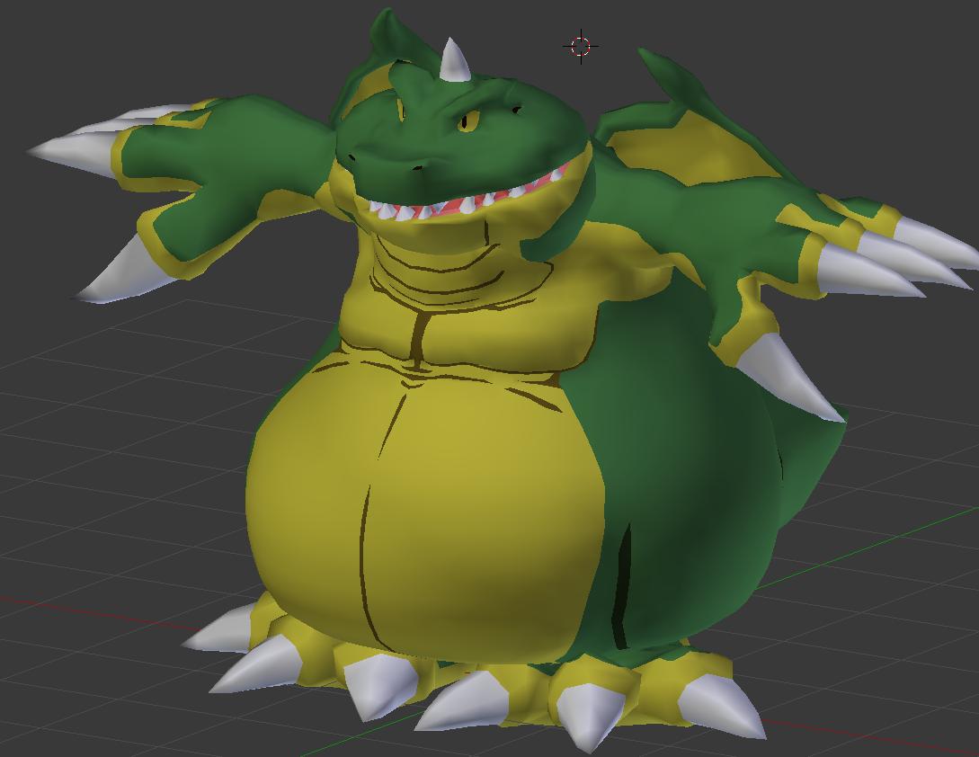 Twitter पर 炎子竜 ギガントドラゴン 形だけ完成 ポリゴン数139 Dq10 ドラゴンクエスト