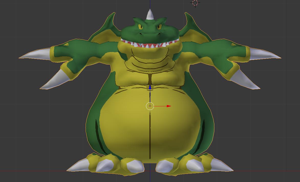 Twitter पर 炎子竜 ギガントドラゴン 形だけ完成 ポリゴン数139 Dq10 ドラゴンクエスト