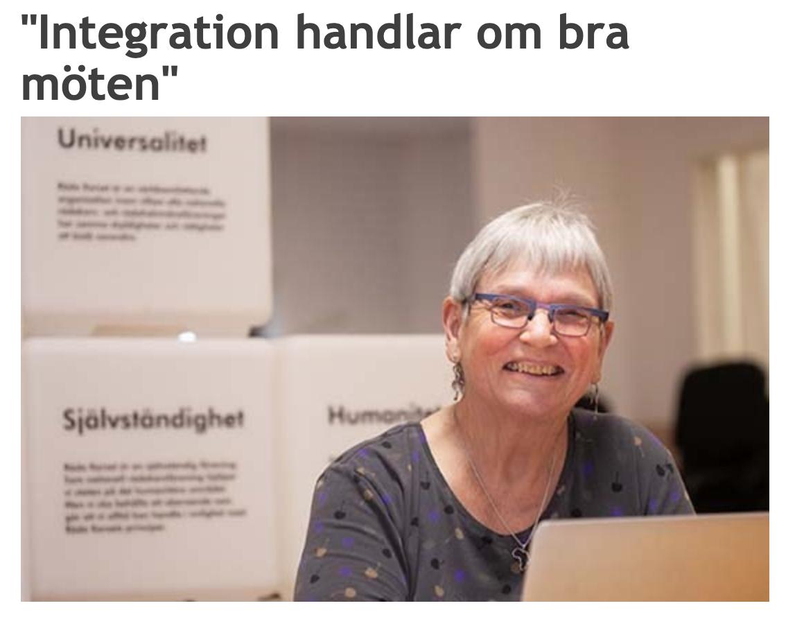 "Integration handlar om bra möten"

Det tycker Kerstin Larsson med mer än 30 års erfarenhet av arbete på en av Malmös invandrartätaste gymnasieskolor. Och som belönats med en hederdoktortitel.

Läs mer här: skolledarna.se/Skolledaren/Ar…