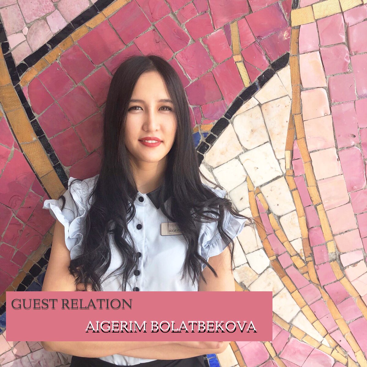 HotelAlmaty's tweet photo. Today with us guest relation manager Aigerim. If you are going to check in to our hotel, you will definitely meet with her. She helps guests on various issues during their stay at the hotel. Interacts with all hotel services to ensure a high level of service. https://t.co/AJtyujSq48