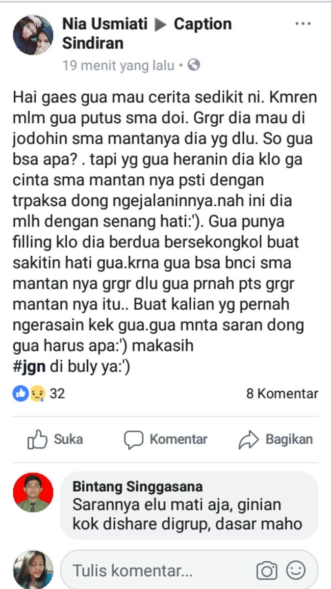 Indrii331's tweet photo. Nah gini dong emosi
#RECEHKANTWITTER 
#MaafMantan https://t.co/NQEsgVE0mU