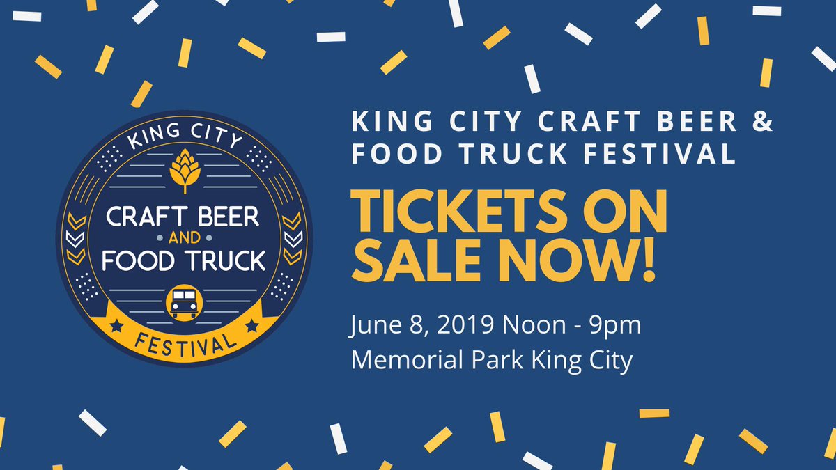 ExperienceKING1's tweet photo. Looking forward to raising a glass at the King City Craft Beer and Food Truck Festival tomorrow.  https://t.co/N6RhrbLv2I https://t.co/xeGVwbjHlW