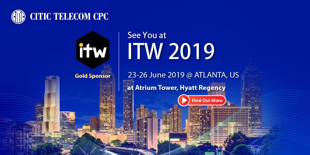 ITW_Telecoms's tweet photo. Join us at Atrium Tower, Hyatt Regency and uncover the value of our #GlobalKnowledge, #RegionalCoverage and #LocalService that we bring to business partner. To learn more: https://t.co/vcv1gazsdi
#CITICTelecomCPC #GlobalLocalICTSolutionsPartner #ITW2019 https://t.co/xuuUkYned0