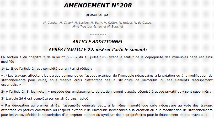 LOM_ProVelo's tweet photo. 1/2 AMENDEMENTS 208/310/516/661/1290/1378/1569/1892/3397/3479
La copropriété peut financer la création ou modification de stationnements sécurisés
#LOM #PlaidoyerCitoyen #SolutionVelo #directAN #Amd208 #Amd310 #Amd516 #Amd661 #Amd1290 #Amd1378 #Amd1569 #Amd1892 #Amd3397 #Amd3479 https://t.co/OL6y2QpU1v