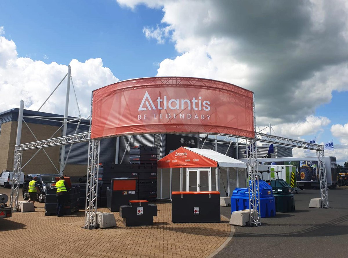 Atlantistanks's tweet photo. PlantworX 2019 stand coming together nicely!
Really excited for this one, we will be showcasing a lot of our best PortaFuel and StoraFuel tanks. You'll find us at B5, see you there!
#BeLegendary #FuelStorage #PortaTank #PortaFuel #StoraFuel #Atlantis #Legends #PlantworX2019 https://t.co/XusLxQWaDJ