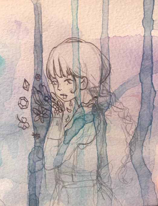 話すたびに口から花と宝石が。 