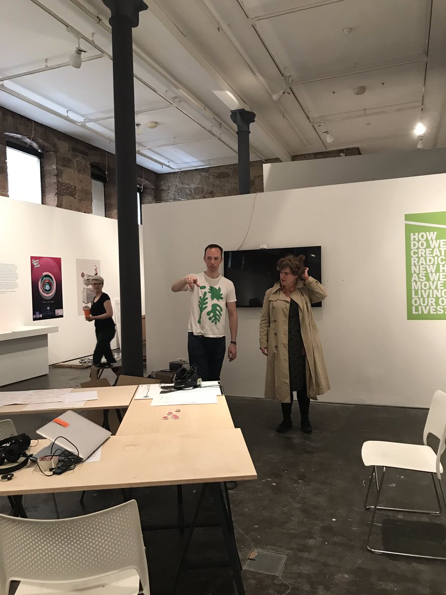 annafrancisart's tweet photo. @rebeccamariadavies and I have arrived @thelighthouseglasgow and getting set up for @archifringe opening party #developersdinner - propsnlaid out and just a rehearsal left to do https://t.co/qZxzfP6pYv