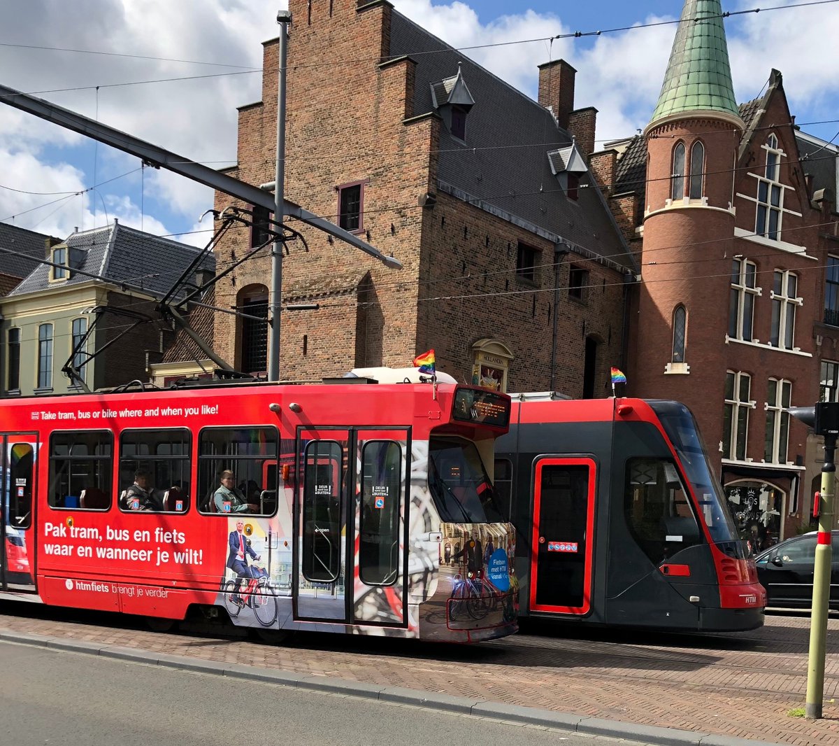 ukinnl's tweet photo. We are celebrating The Hague Pride 🏳️‍🌈 this weekend. There are events across the city and if you look closely every tram and bus is flying the🏳️‍🌈flag too! #LoveIsGREAT #TheHaguePride #Pride2019

🔗https://t.co/yjr715e0eB https://t.co/TOayZWWN87