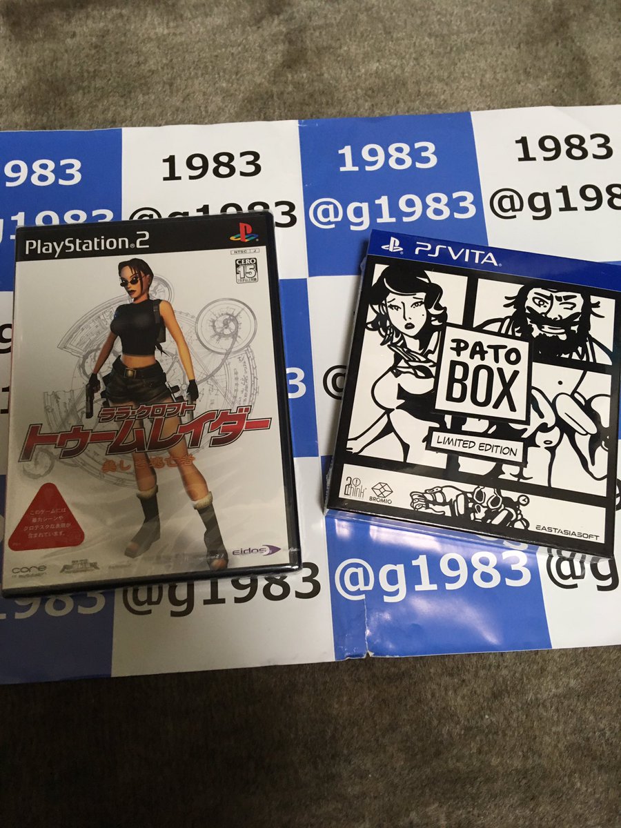 Robinson_No50's tweet photo. さらにゲームショップ1983さんから購入した物が到着。
PATOBOXはトレーラー見て気に入りましたw
トゥームレイダーは最近の3部作でハマって昔のシリーズは未プレイなので。 https://t.co/ksEE4cvMO3
