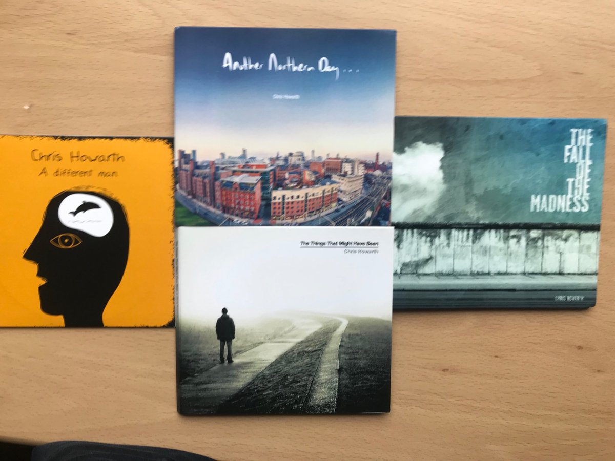 ChrisHowarth15's tweet photo. Look what I’ve gone and done ! 4 studio albums in just over 3 years . The top one is the newest “Another Northern Day” available on all platforms from June 10! https://t.co/zjPn68UzDI
