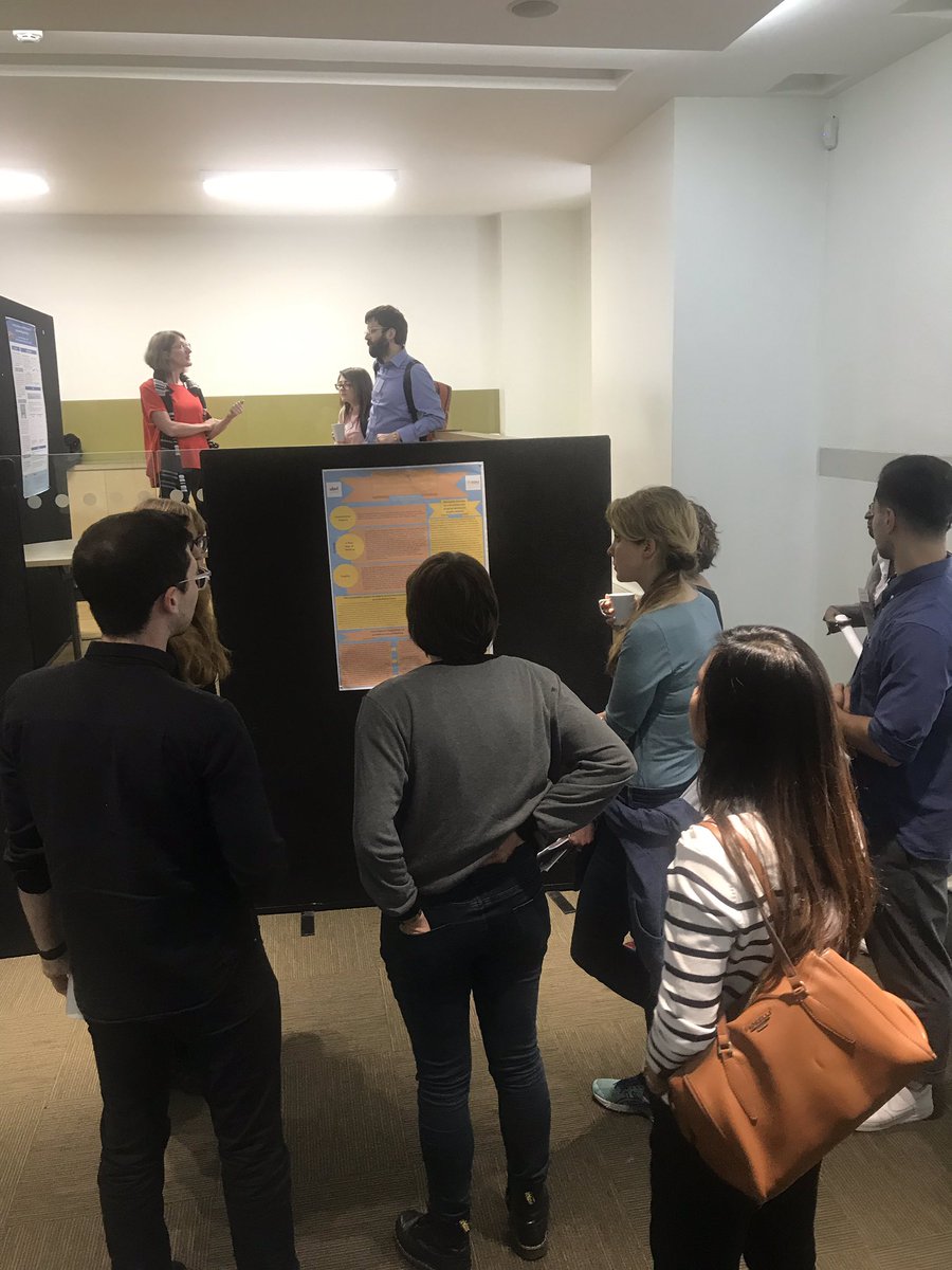 daisymcinnerney's tweet photo. Ellen Goowin’s poster on ‘unexplored ways of working’ drawing a big crowd #ESRC2019 https://t.co/TUzElvsNnS