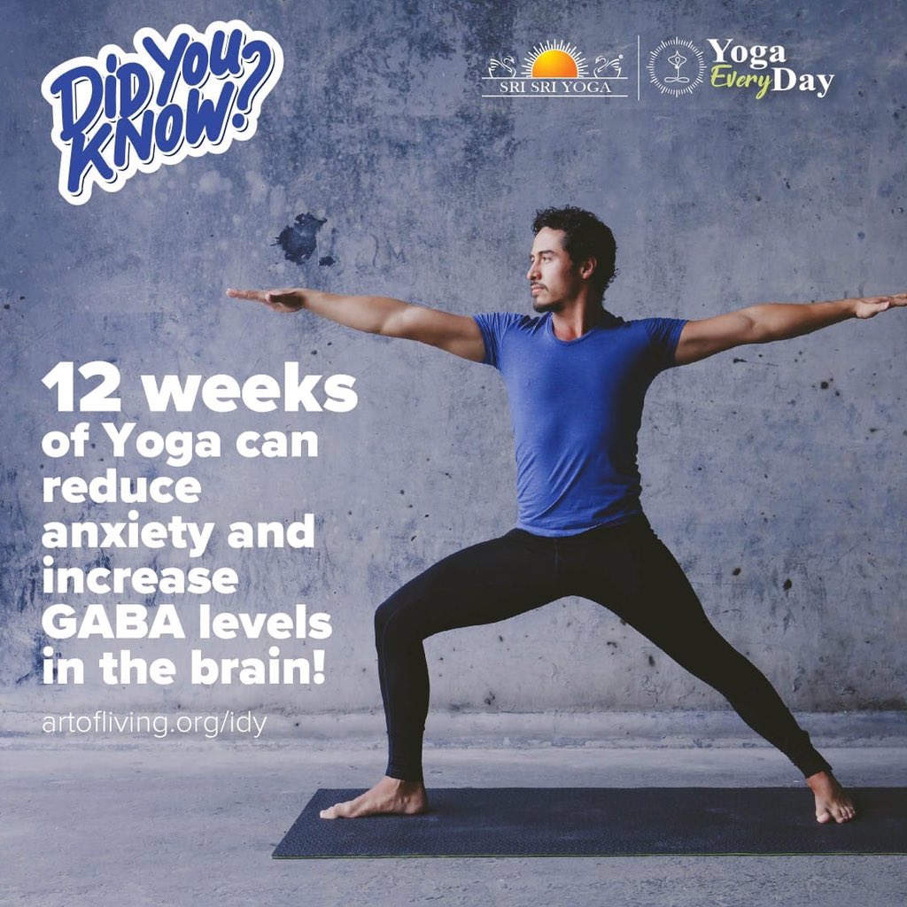 Did you know yoga can help reduce anxiety?

Register on bit.ly/2WJl3w3 to secure your spot at Art of Living’s Yoga Day celebrations on 22 June with <a href="/uj_sport/">UJ Sport</a> 

#idy2019 #vuka4yoga #yoga #yogaday #health #wellness #joburg #ujsport #uj #soweto #artofliving