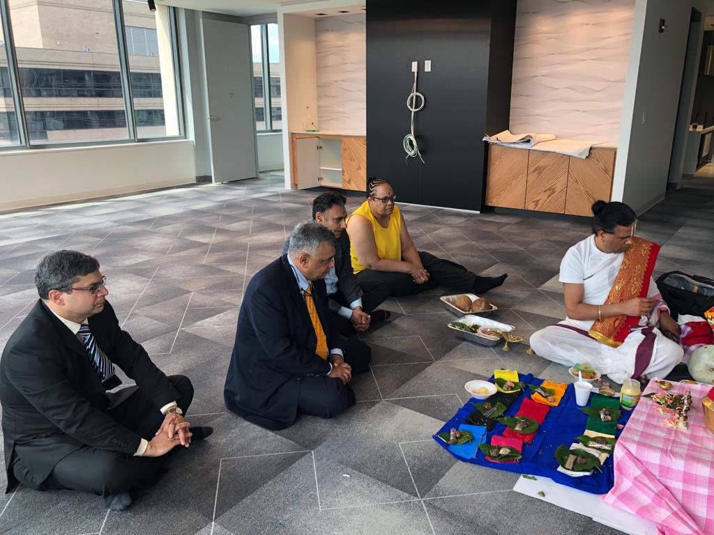 anandmahindra's tweet photo. The @MahindraRise Group just opened its first office in Washington D.C at the corner of New York Avenue and 14th Street. We’re proud of our history and track record in the U.S and we will work to keep those flags flying... https://t.co/3u4uyWFAEA