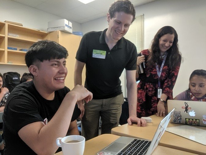GMaskelony's tweet photo. Thank you to @CTEResource for bringing @SmithsonianScie to let @ACCHilt_Inst  students pilot the #PickYourPlate nutrition game, part of the United Nations' #SDGs.  An engaging extension of our healthy snack math-science #PBL @sandyrojasstory  @ChefRandi14_ACC @APSCareerCenter https://t.co/ZTHlNyWXVk