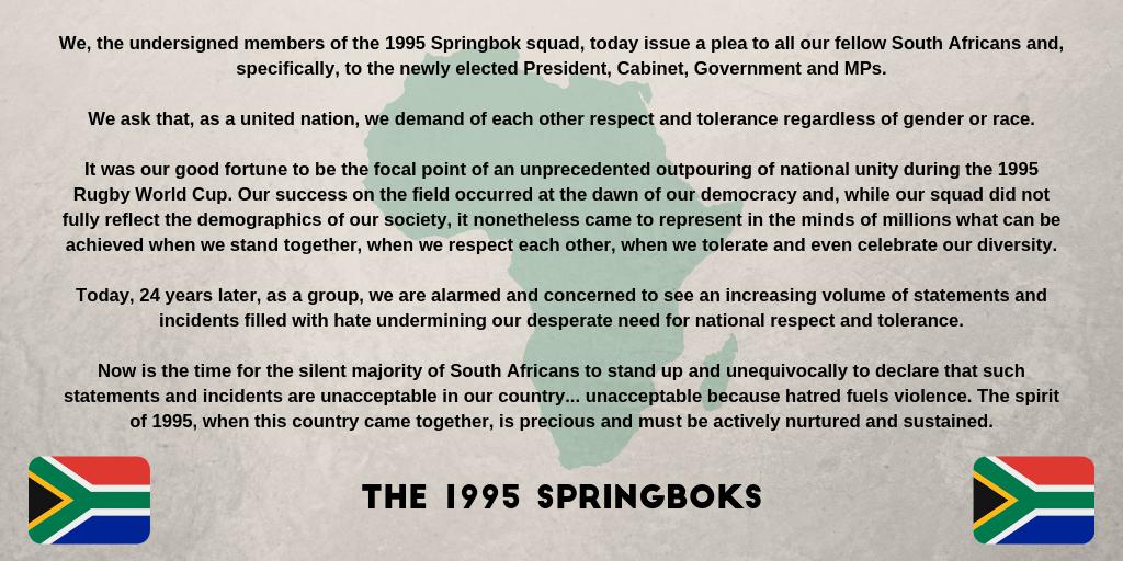 1995 Springboks tweet media