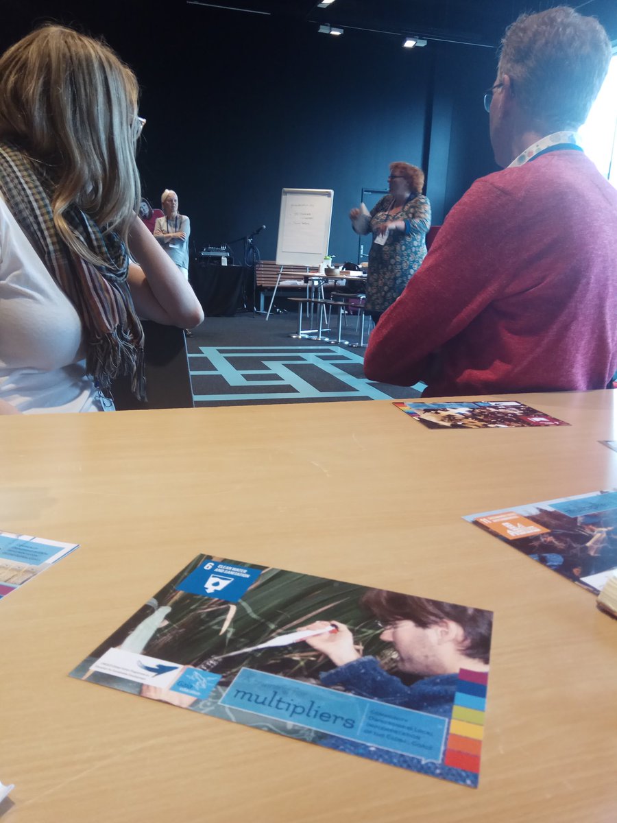 Getting introduced to flashcards as a great tool to teach on #SDGs @ #Ecsite2019. In #TeRRIFICA project will make  #partnershipforthegoals to tackle climate change issues.