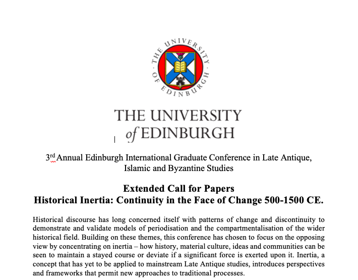 UoE: Late Antique Byzantine & Islamic Society. tweet media