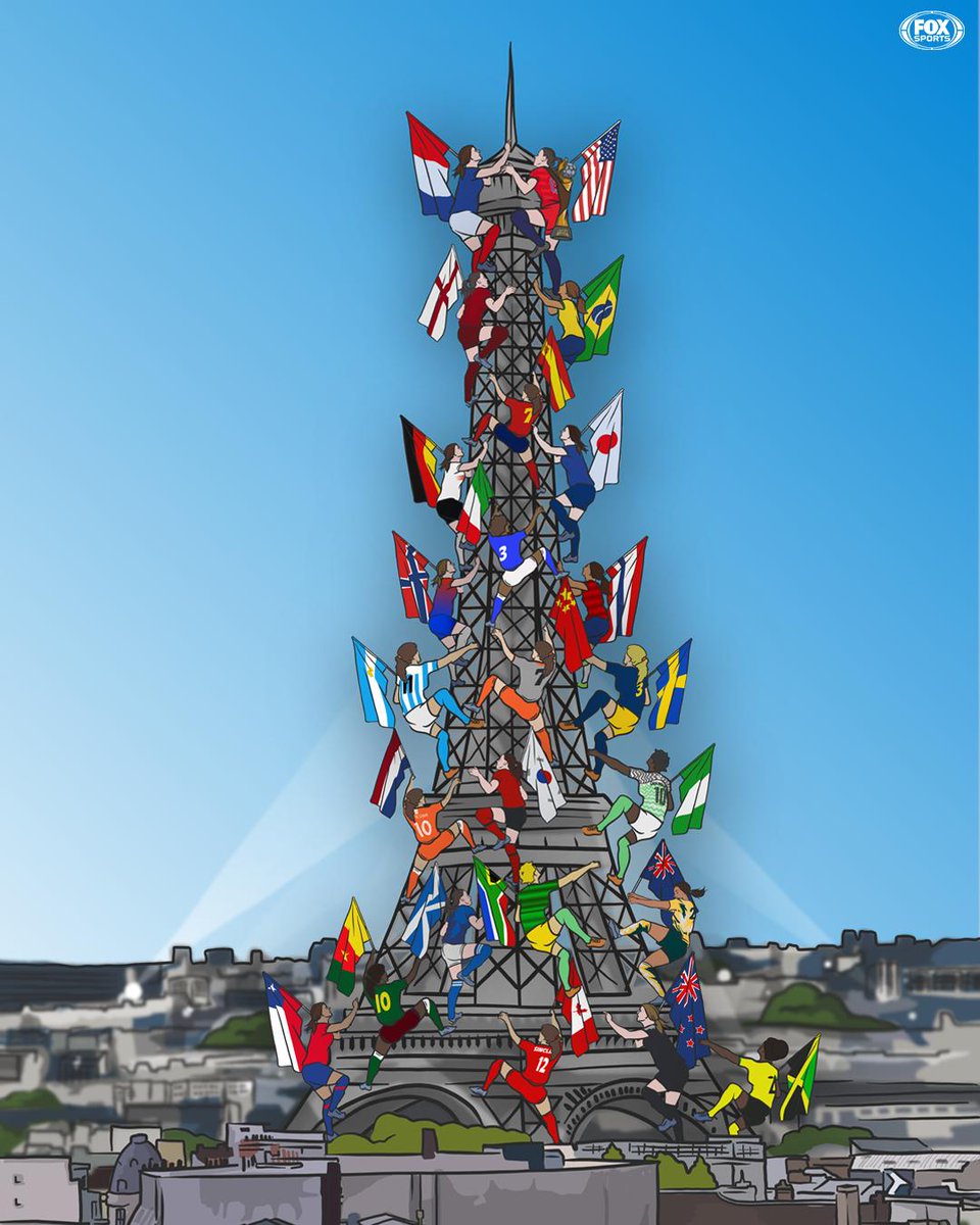 FOXSports's tweet photo. The climb to the top starts today! 🌍🏆 #FIFAWWC https://t.co/Yx6JEfLvO8