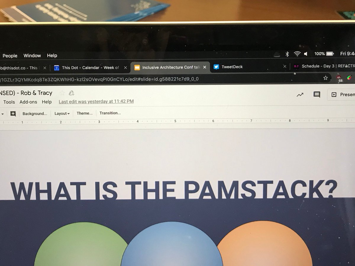 robocell's tweet image. Hey #refactrtech ! We've heard great talks on diversity, inclusion, mentorship, frameworks and more! At 11:45, come watch @ladyleet and I tie it all together into what we call the PAM stack! We'll show how to support juniors on your teams (and how that helps everyone else too)!