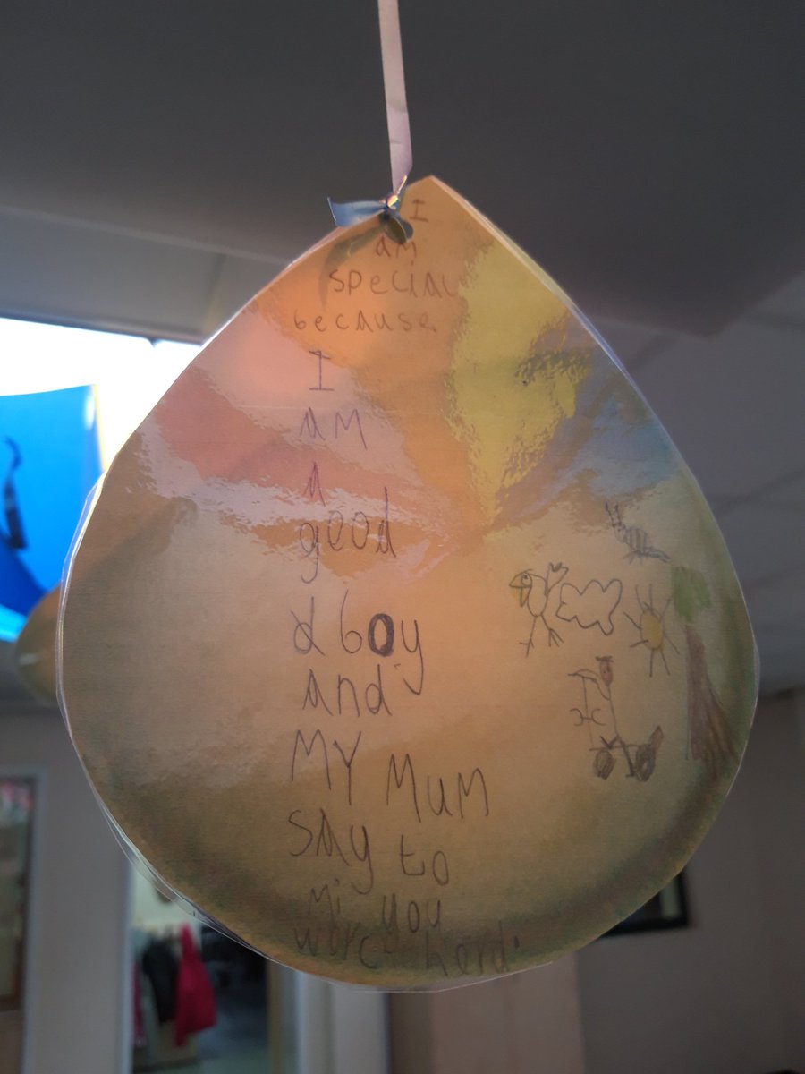 MrsBarrphoenix's tweet photo. Our raindrops show how we know we are special. We know what makes us amazing and we are celebrating each other's talents 😀#Neurodiversity #ItsAllNormal @ADHDFoundation @ADHDandAutism https://t.co/5ti7SKl6XA