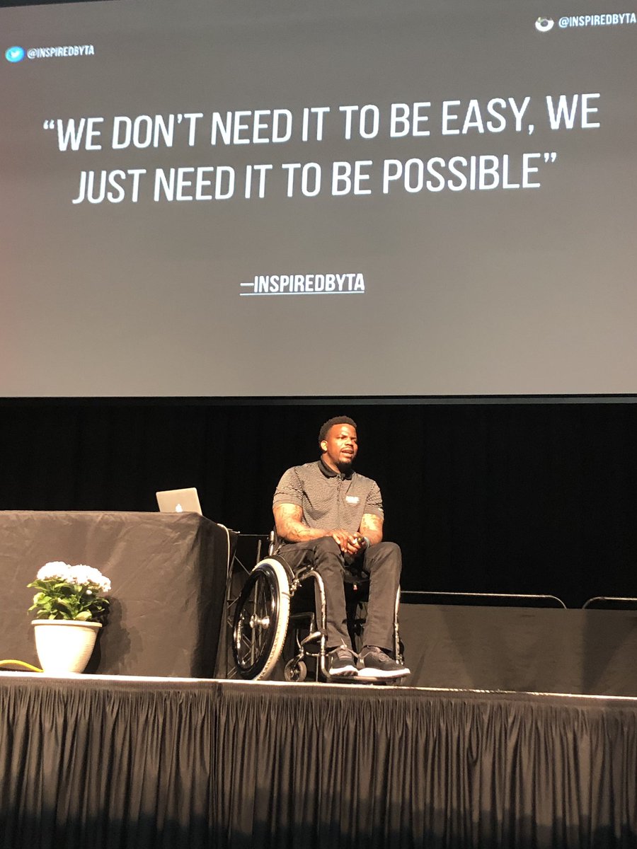 PamLRush's tweet photo. Amazing #TAASRO2019 session by Timothy Alexander, “We don’t need it to be easy, we just need it to be possible!” @JEFCOED #TASSRO https://t.co/AnJ9mLoWls