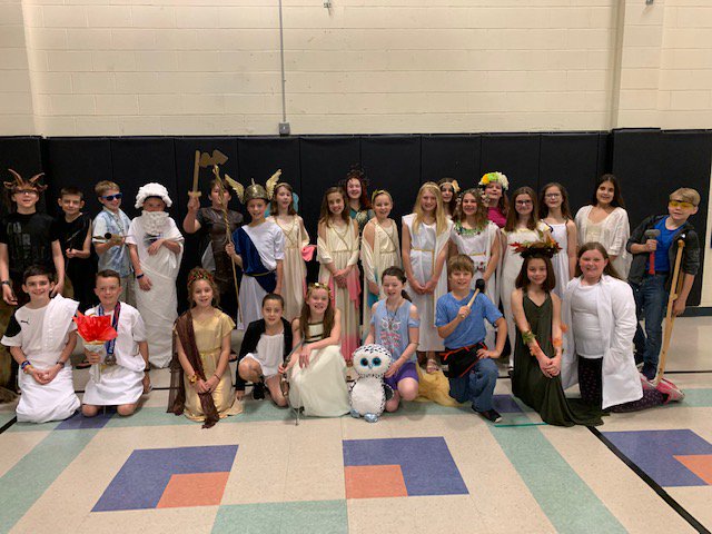 SS_SCurriculum's tweet photo. It was an amazing day filled with fun, friends and festivities. My 5th Grade KEY learners outdid themselves with their Greek Games inspired by Caine's Arcade, and their writing pieces modeled after Nathan Levy's writing in, Whose Clues? (more pictures to come) https://t.co/QHiOsx7xWP