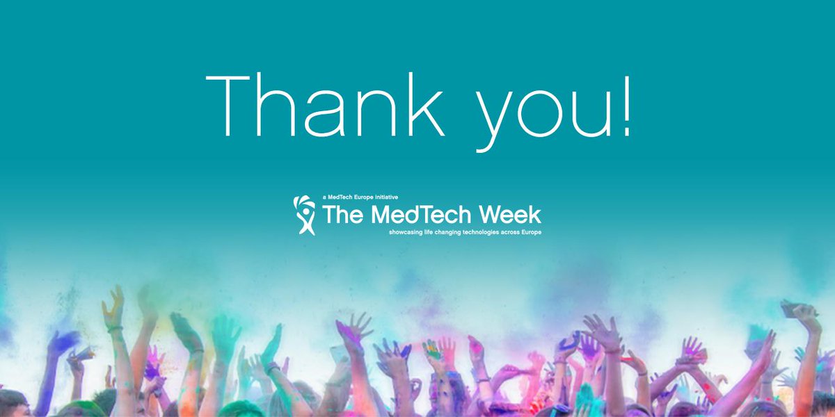 medtecheurope's tweet photo. 🎊 The end of #MedTechWeek is here! 🙏 Thank you to everyone who participated and engaged for making it once again a great and inspiring week! We loved hearing about your initiatives on #medtech from all over #Europe. https://t.co/8XrW7NURet