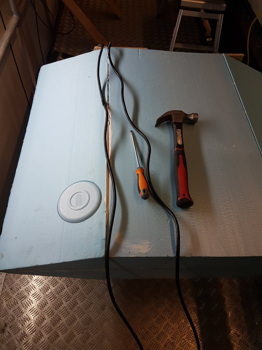 HelenALCurrie's tweet photo. PhD experiments finished. Time to tidy up flume and get speakers back out of this contraption #constructivedestruction #sadbutnotsorry 🤣 https://t.co/jmOYCN5DFy
