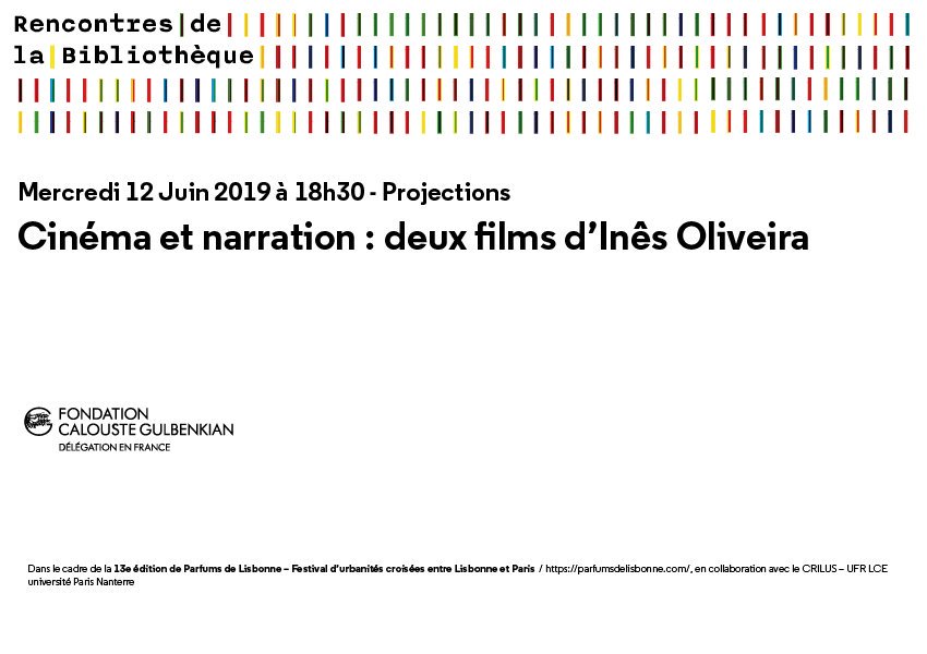 BibGulbenkian's tweet photo. La Bibliothèque Gulbenkian Paris a le plaisir de vous inviter à assister à une projection-débat autour de deux films d'Inês Oliveira dans le cadre de la 13ème Édition du Festival Parfums de Lisbonne @Parfumsdelisboa - @UParisNanterre , le 12 juin, à 18h30 https://t.co/51cyqiTHVG https://t.co/D34MvK5wJ5